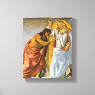 Luca Signorelli: Christus und zweifelnde Thomas Leinwanddruck