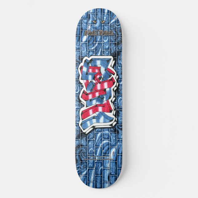 Lucas 03 ~ Custom Graffiti Art Pro Skateboard (Vorderseite)