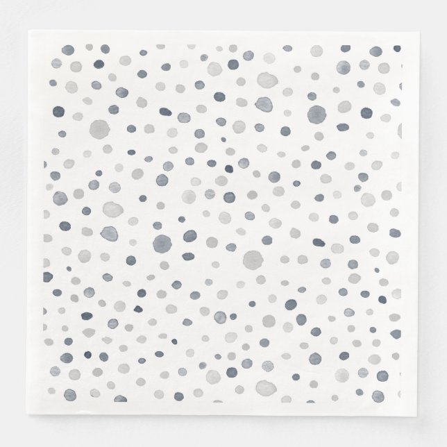 Lucas Confetti Wasserfarbe Dots Papier Napkin Serviette (Vorderseite)