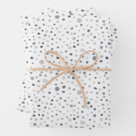 Lucas Confetti Watercolor Dots Wrapping Paper Geschenkpapier Set