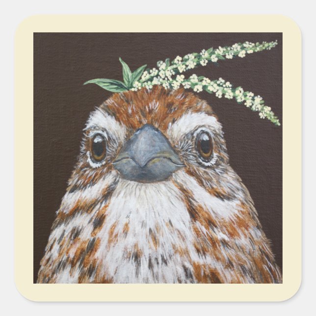 Lucas der Songspatronensticker Quadratischer Aufkleber (Vorderseite)