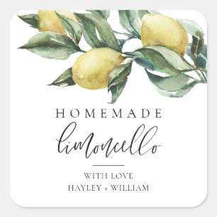 Lucas Limoncello Quadratischer Aufkleber