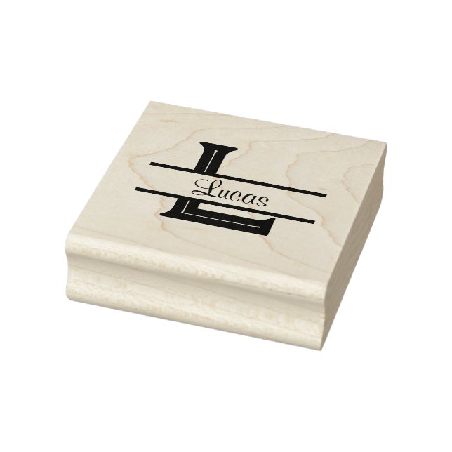 Lucas Name Briefmarke & Monogramm Briefmarke Gummistempel (Stempel)