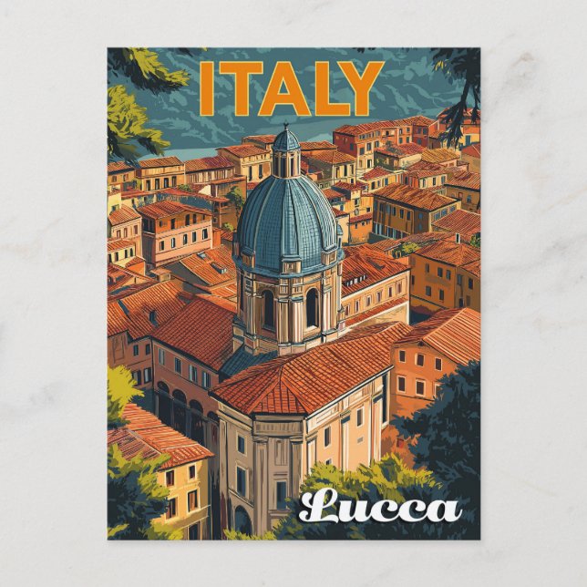 Lucca, Italien Postkarte (Vorderseite)