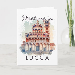 Lucca Italien Reisender Liebhaber Reise Abenteuer Karte