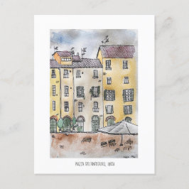 Lucca, Piazza Dell' Anfiteatro Postkarte