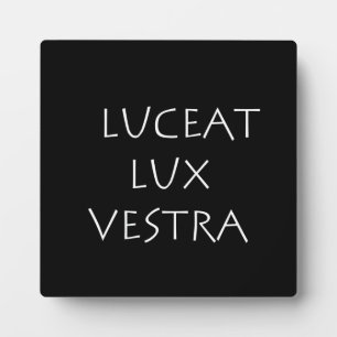 Luceat Lux vestra Fotoplatte