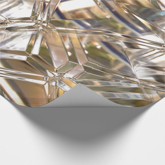 Lucent Markeid Elegante Chic  Geschenkpapier (Ecke)