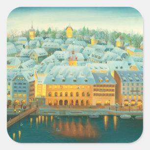 Lucernenis 2001 quadratischer aufkleber