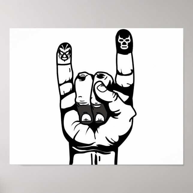 lucha de dedos poster (Vorne)