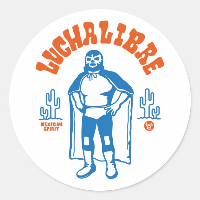LUCHA LIBRE#127 RUNDER AUFKLEBER (Vorderseite)