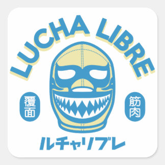 LUCHA LIBRE#81 QUADRATISCHER AUFKLEBER