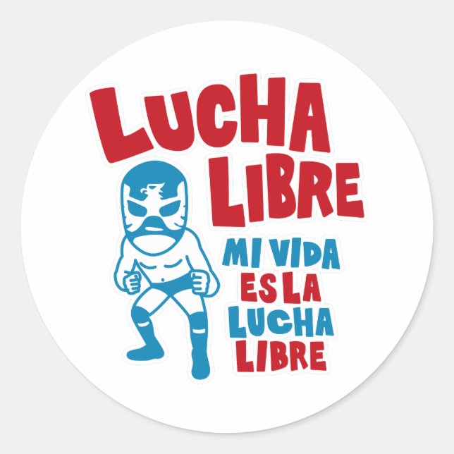 LUCHA LIBRE#89 RUNDER AUFKLEBER (Vorderseite)