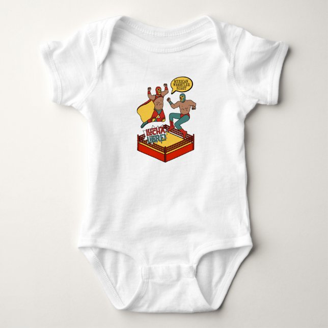 Lucha Libre Helden Baby Strampler (Vorderseite)