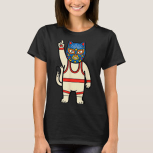Lucha Libre Katzen Wrestling Luchador Lustig Retro T-Shirt