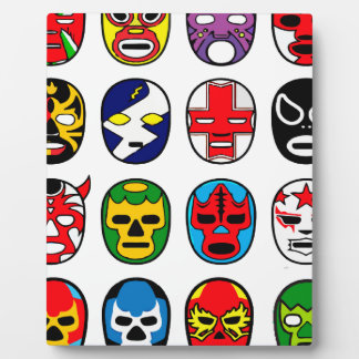 Lucha Libre Luchador Mexikanischer Wrestling Maske Fotoplatte