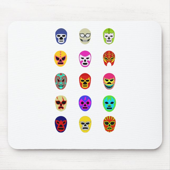 Lucha Libre Masken-Mexikaner-Wrestling Mousepad (Vorne)