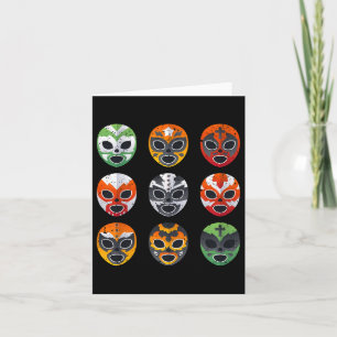 Lucha Libre Masken-Shirt Jungen Männer mexikanisch Karte