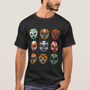 Lucha Libre Masken-Shirt Jungen Männer mexikanisch T-Shirt