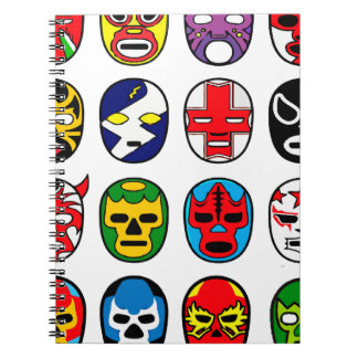Lucha Libre Maskenringkämpfer Mexikaner-Wrestling Notizblock