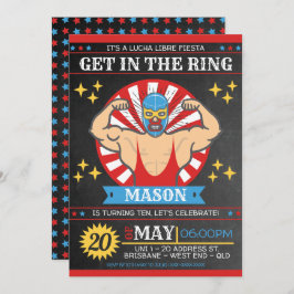 Lucha Libre Mexican Birthday Party Einladung