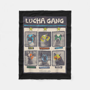 Lucha Libre Mexico Welppy Wrestling Mask Luchador Fleecedecke