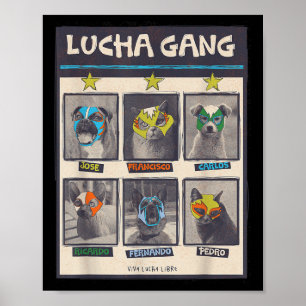Lucha Libre Mexico Welppy Wrestling Mask Luchador Poster