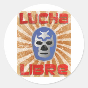 Lucha Libre Mexikaner-Wrestling Runder Aufkleber