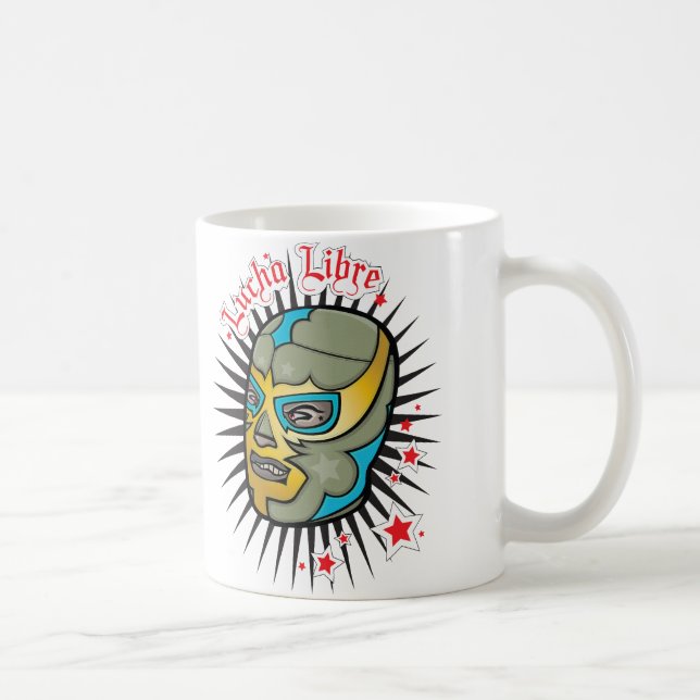 Lucha Libre mexikanische Wrestling-Maske Kaffeetasse (Rechts)