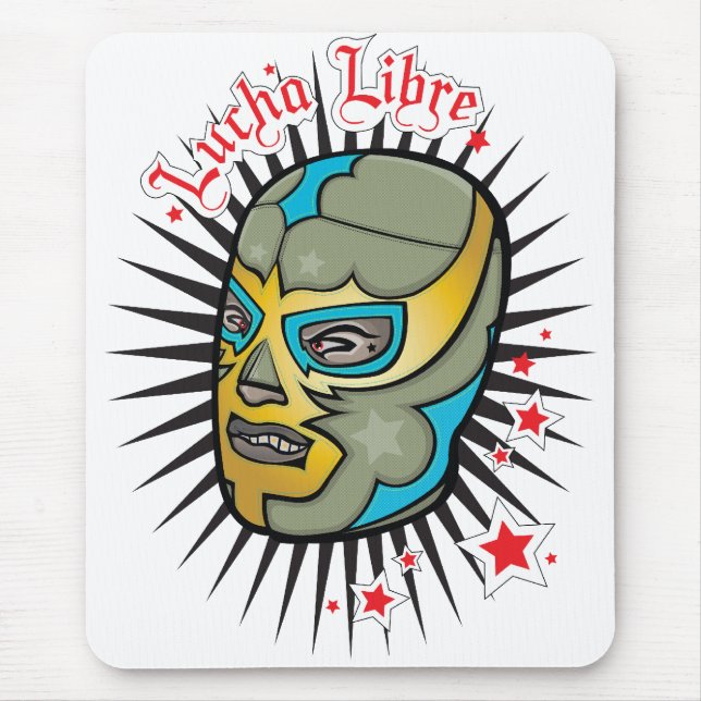 Lucha Libre mexikanische Wrestling-Maske Mousepad (Vorne)