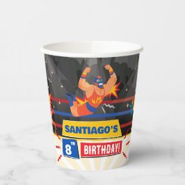 Lucha Libre Mexikanischer Wrestling Geburtstag Pappbecher