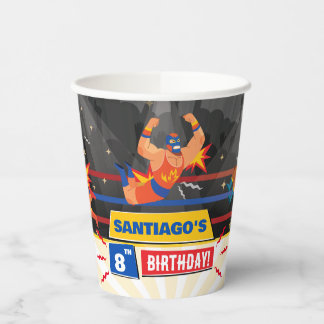 Lucha Libre Mexikanischer Wrestling Geburtstag Pappbecher