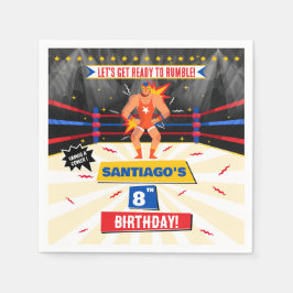 Lucha Libre Mexikanischer Wrestling Party Paper Na Serviette