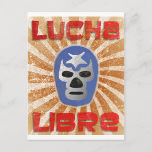 Lucha Libre Mexikanischer Wrestling Postkarte