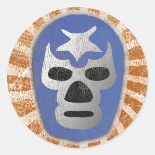 Lucha Libre Mexikanischer Wrestling Runder Aufkleber