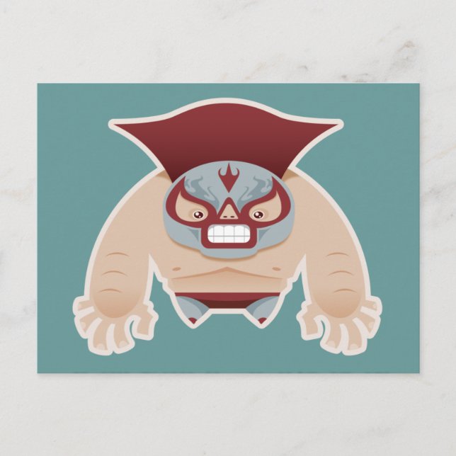 Lucha Libre Postcard Postkarte (Vorderseite)