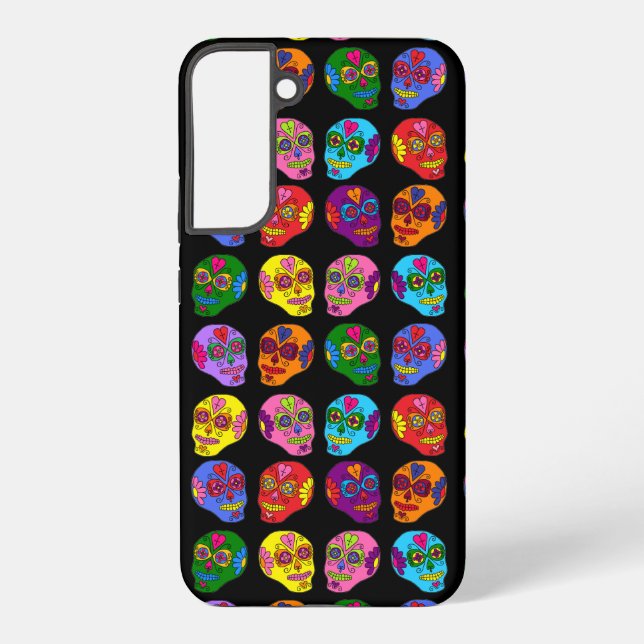 Lucha Libre Sugar Skull Samsung Galaxy Hülle (Rückseite)