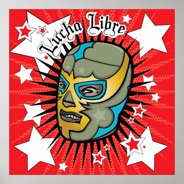 Lucha Libre Wrestler Colassal Poster! Poster (Vorne)