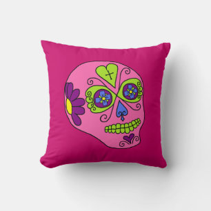 Lucha Libre Zucker Schädel Kissen
