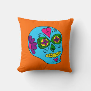 Lucha Libre Zucker Schädel Kissen