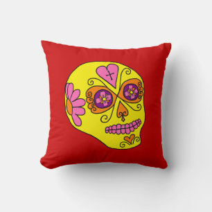 Lucha Libre Zucker Schädel Kissen