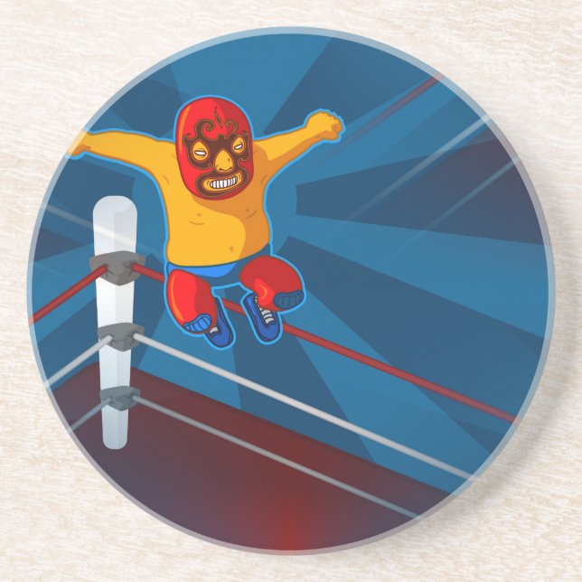 Luchador Getränkeuntersetzer (Vorne)