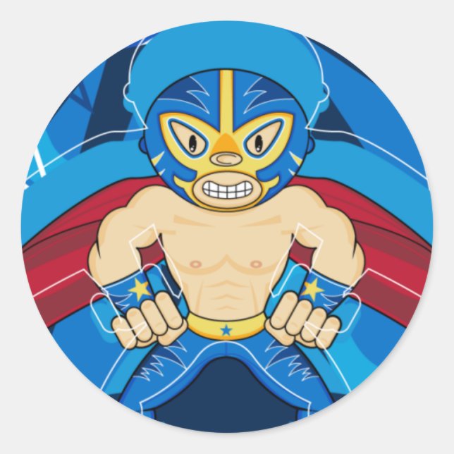 Luchador Wrestler Sticker (Vorderseite)
