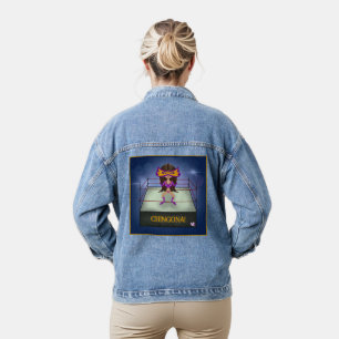 Luchadora Lucha Libre Mexikanischer Wrestling Tass Jeansjacke