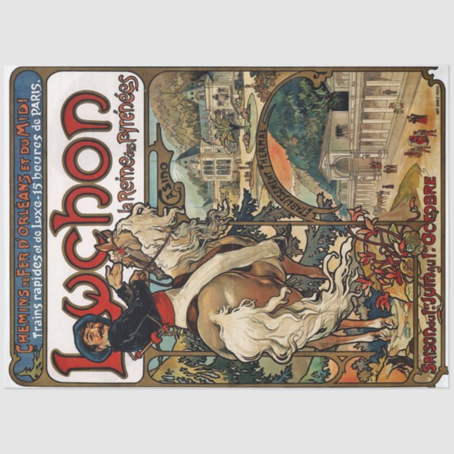 Luchon, Mucha Seidenpapier (Vorderseite)