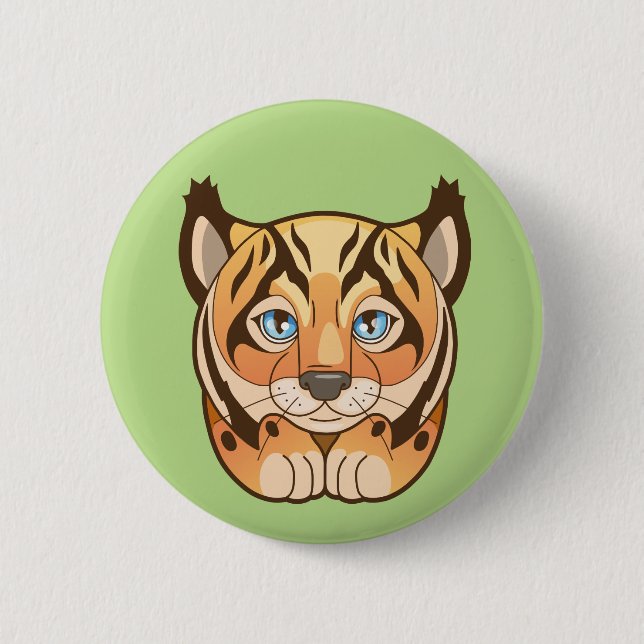 Luchs Button (Vorderseite)