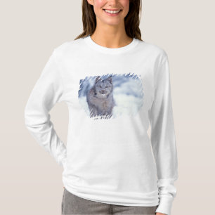 Luchs im Schnee in den Vorbergen T-Shirt