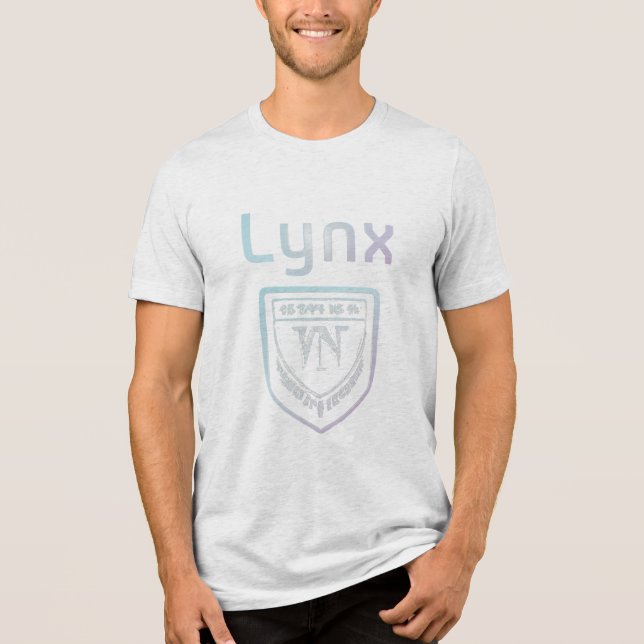 Luchs-Iris-Abzeichen-Grafik  Tri-Blend Shirt (Vorderseite)