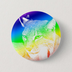 Luchs Regenbogen Highlights Button