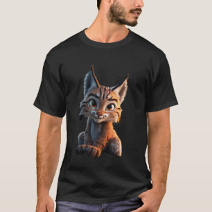 Luchs Rotluchs Wilde Katze Große Katzen Niedliche T-Shirt